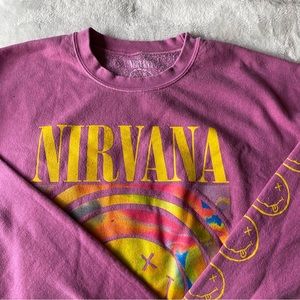 Urban Outfitters Nirvana smiley crewneck